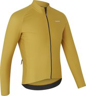 GripGrab - ThermaPace Thermo Fietsshirt Lange Mouwen Lente Herfst Wielrenshirt Cycling Jersey - Mosterd Geel - Heren - Maat XL
