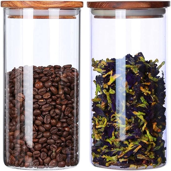 Glazen voorraadpotten, 3 stuks, luchtdicht, borosilicaatglas