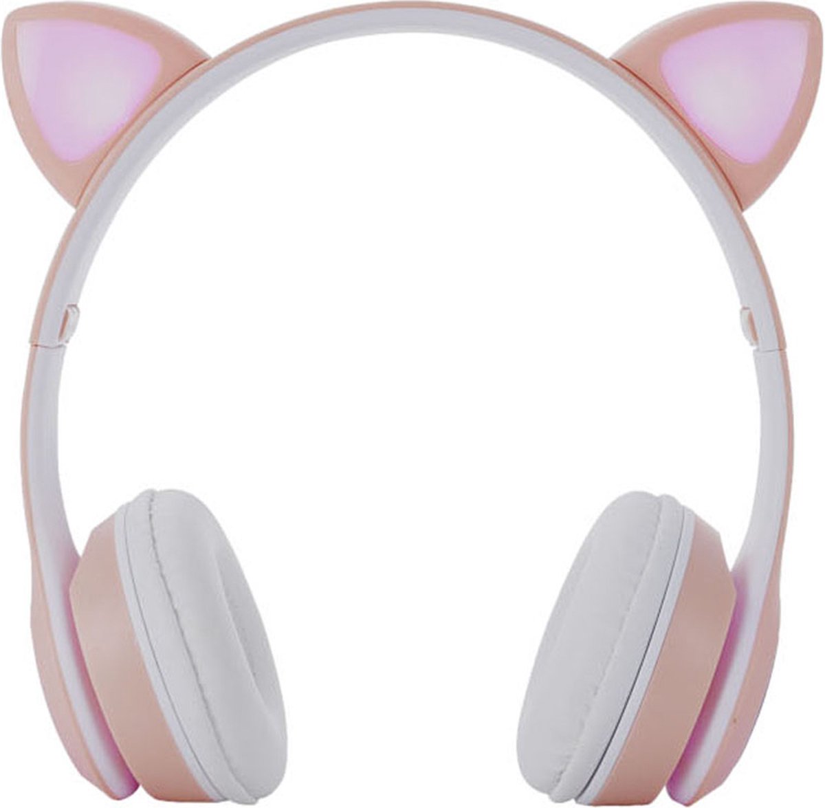 M.TK Draadloze Koptelefoon voor kinderen Roze Kleur - Bluetooth Hoofdtelefoon 5 uur ononderbroken speeltijd - Kinder Hoofdtelefoon-Draadloze Koptelefoon - Roze Kleur