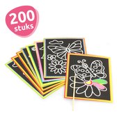 Isa's Friends® - Uitdeelcadeaus Scratch Papier - 200 stuks - Traktatie