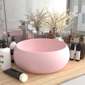 The Living Store Vessel Sink - Round Ceramic - 400x150 mm - Matte Pink