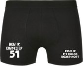 Ben ik eindelijk 51, krijg ik dit lullige boxershort Heren Boxershort - verjaardag - jarig - 51e verjaardag - feest - onderbroek - grappig