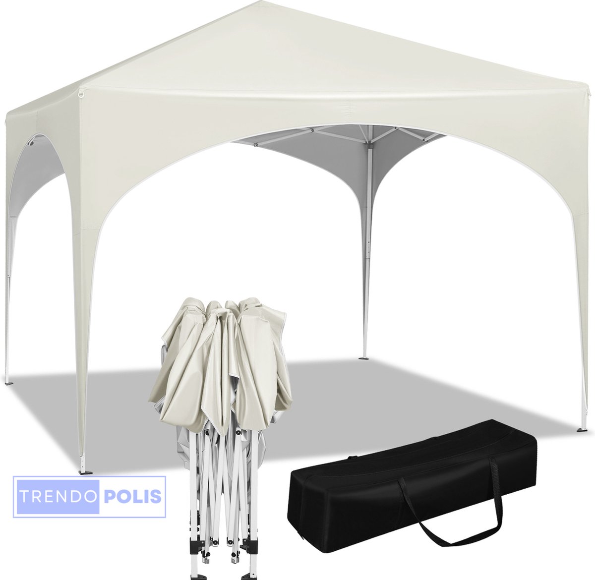Trendopolis Party Tent 3x3 Waterdicht Stijlvolle en Stevige Oplossing voor Outdoor Evenementen Bescherming en Comfort voor Buitenactiviteiten Partytent Opvouwbaar Luce Design