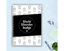 Wachtwoordenboekje - Wachtwoordenboekje met alfabet - Password organizer - Wachtwoorden notitieboek - A5 - Ringband - Zwart Wit - Fotofabriek