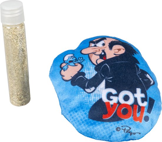 Smurfs Duvoplus - Speelgoed Voor Dieren - Kat - Gargamel Catnip Speeltje 9x2x10cm Blauw - 1st