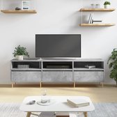 The Living Store TV-meubel X - TV-meubels - 150 x 30 x 44.5 cm - Betongrijs