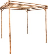 The Living Store Bamboe pergola - 170x170x220 cm - Duurzaam en stabiel - Weerbestendig