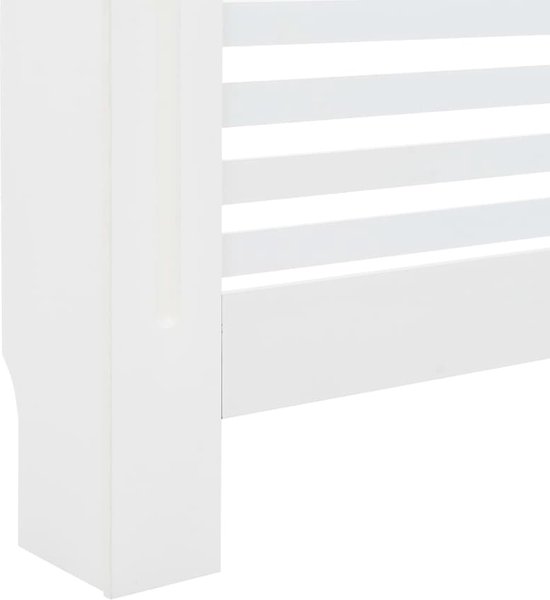 vidaXL Radiatorombouw 112x19x81 cm MDF zwart