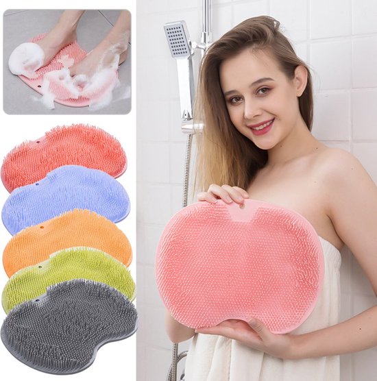 Brosse de nettoyage de toilette en silicone - Rose