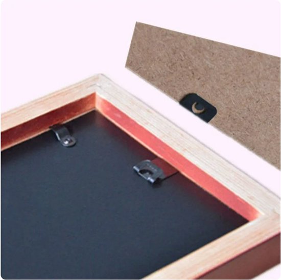 FSW-Products - 10 Stuks - Fotolijst Houders - Fotolijsthaken - Clip voor Fotowand - Zwart