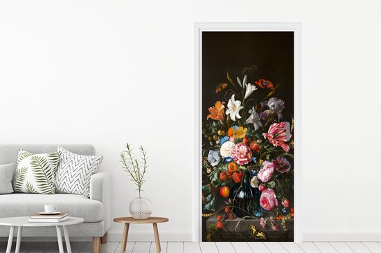 Autocollant de porte Vase avec fleurs - Jan Davidsz de Heem - Art - 80x205 cm - Poster de porte
