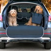 Kofferbakmat, Hondendeken voor autoachterbank, kofferbakdeken, kofferbakbescherming voor honden, autodeken ter bescherming achterbank of kofferbak, met veiligheidsgordel, scheurvast, waterdicht, afwasbaar, bescherming aan de zijkant, geschikt voor de