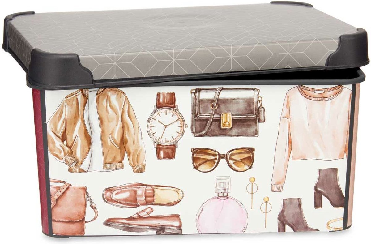 Goedkoopste Opbergbak Plastic Vintage 5 L (19 x 13,5 x 29 cm) (12 Stuks