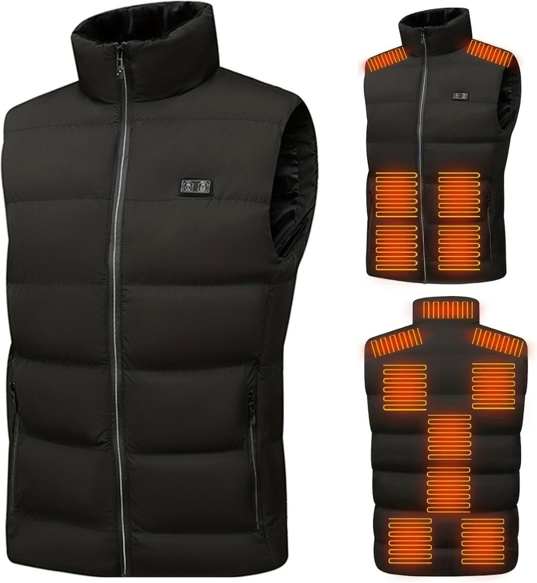 Verwarmde Bodywarmer - USB - Elektrische Kleding - Verstelbare Warmte Thermo Vest Verwarmd Vest 208921