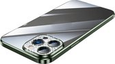Sulada CrystalCover avec protection antichute et lentille et cristaux pour iPhone 14 Pro Max vert