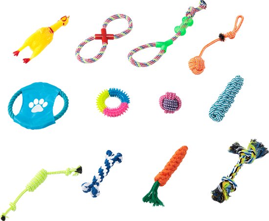 Jouets pour chiens - Jouets Chiens - Set de 12 pièces - Étanche