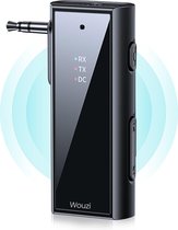 Wouzi Bluetooth Transmitter 5.1 - Bluetooth Receiver - Dongle - Auto - 3.5MM AUX - MP3 Speler - Audio Ontvanger - Handsfree Bellen - Adapter - Bluetooth via AUX