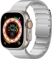 Apple Watch Series 1/2/3/4/5/6/7/8 / SE / Ultra - Bracelet 42/ 44/45/49 - Bracelet Acier Selencia - Argent