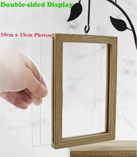 Miroir double face de photographie sur verre