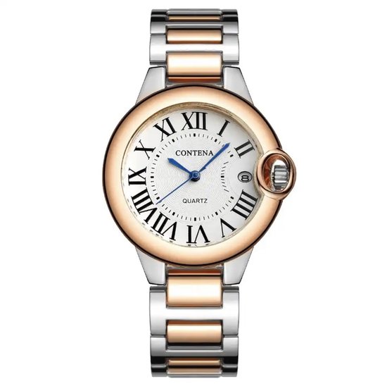 Borasi Montre Femme | Dames horloge | Vrouwen Horloge | Horloge Dames | Rose&Zilver | 38 mm | Inclusief Verkleiner | Borasi | Moederdag Cadeautje