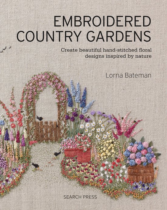 Embroidered Country Gardens - cover