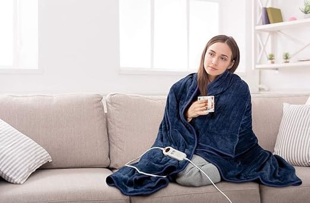 Elektrische Deken 120x160cm met 9 Verwarmingsniveaus - afbeelding 2