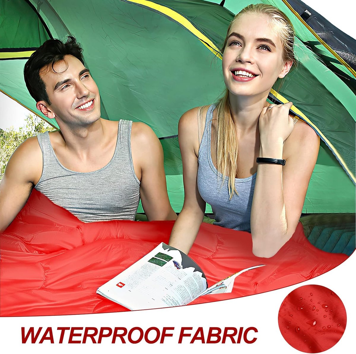 Oranje JOPHEK Slaapzak, 1,3 Kg Slaapzak, Winterslaapzak Outdoor Reizen Slaapzak Voor Camping 3 4 Seizoenen Kleine Verpakkingsmaat Voor Outdoor Camping Reizen