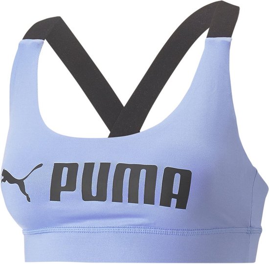 Puma Mid Impact Fit Sport Top Paars Vrouw