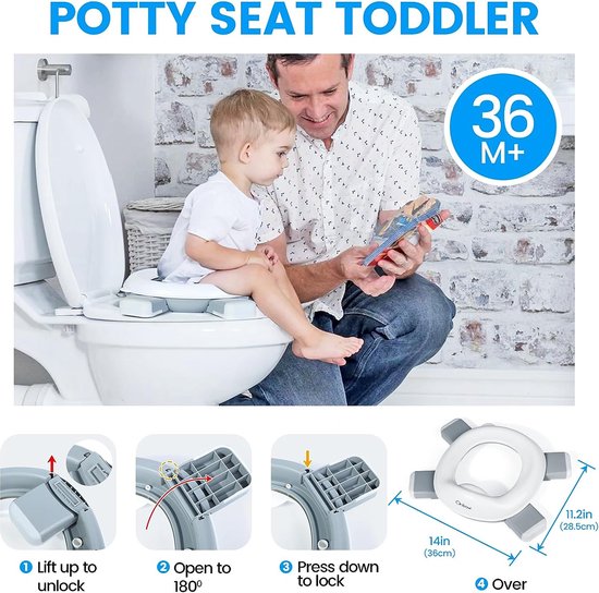 Réducteur de siège de toilette portable pour bébé enfants - Réducteur de  sécurité antidérapant Siège de voyage