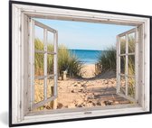 Affiche avec cadre Transparent - Plage - Mer - 60x40 cm