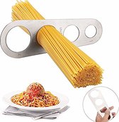 Mesureur de spaghetti en acier inoxydable I Coupe-pâtes I Compteur de spaghetti I Mesure de portion de spaghetti I Argent