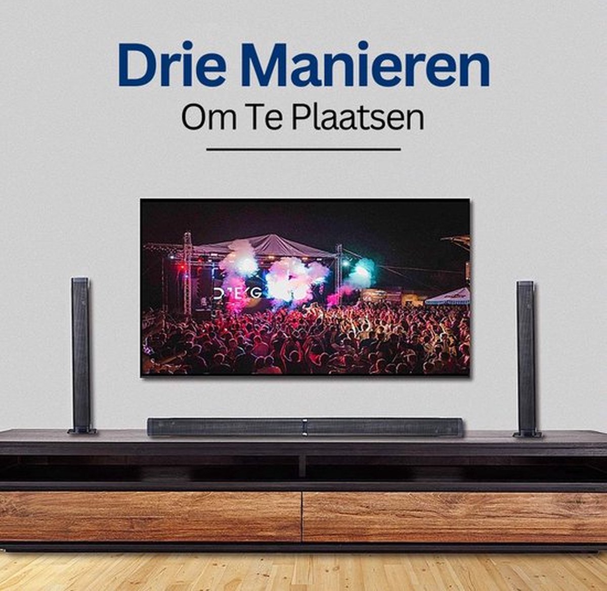 Afbeelding 3 van Happyment Premium Soundbar voor TV - Bluetooth 5.0 Soundbars - Stand Pad
