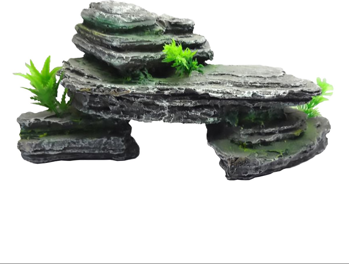Duvoplus - Aquariumdecoratie - Vissen - Decoratie Rots 32x13x15 - 1st
