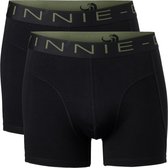 Vinnie-G Boxershorts 2-pack Black - Maat L - Heren Onderbroeken Zwart - Geen irritante Labels - Katoen heren ondergoed