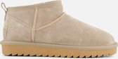 Colors of California Enkellaarsjes taupe Suede - Dames - Maat 37