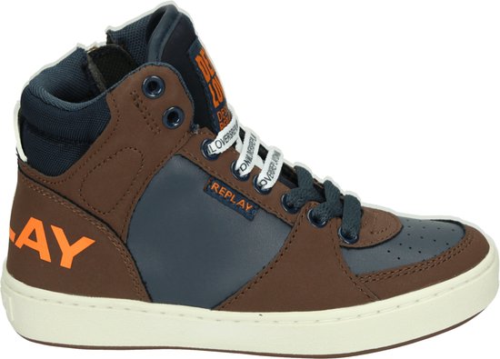 Replay Cobra Hoge sneakers - Jongens - Blauw - Maat 39