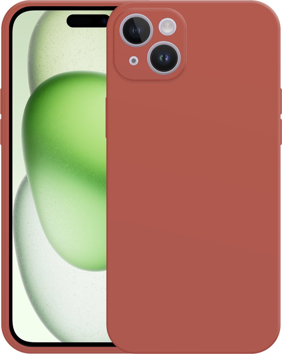 Just in Case hoesje geschikt voor iPhone 15 Plus Hoesje - Color Backcover - Rood