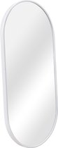 Lange Spiegel Xavier - Hangende spiegel - 40x80 cm - Wit - Aluminium en glas - Decoratieve spiegel