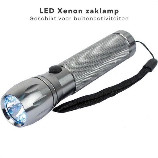 Lampe de poche Cheqo® PRO - Xénon et 3 LED - Haute luminosité - Faisceau  lumineux