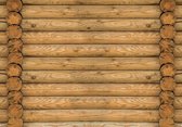 Fotobehang - Vlies Behang - Houten Schutting - Planken - 312 x 219 cm