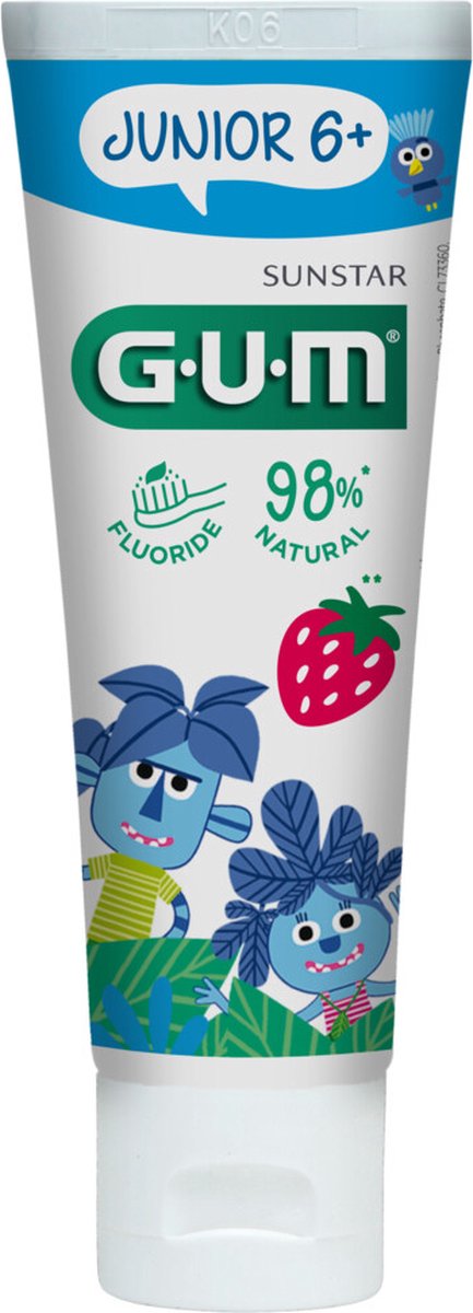 Goedkoopste 4x GUM Tandpasta Junior 6 50 ml