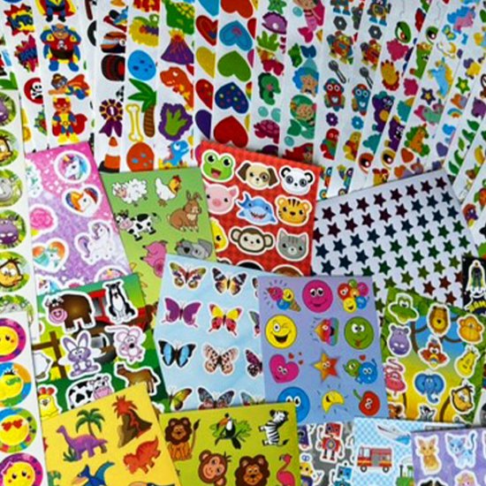 Stickerpakket Plakpret XL - 43 stickervellen - Stickers - Genderneutraal- Knutselen- Kinderen