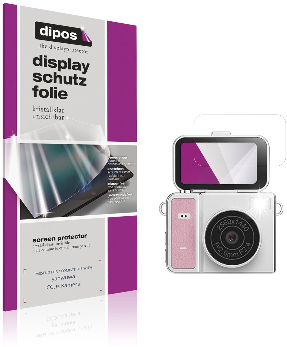 dipos – 4x Beschermfolie geschikt voor yanwuwa CCDs Camera | Krasbestendige & heldere Screenprotector Ultra-Thin