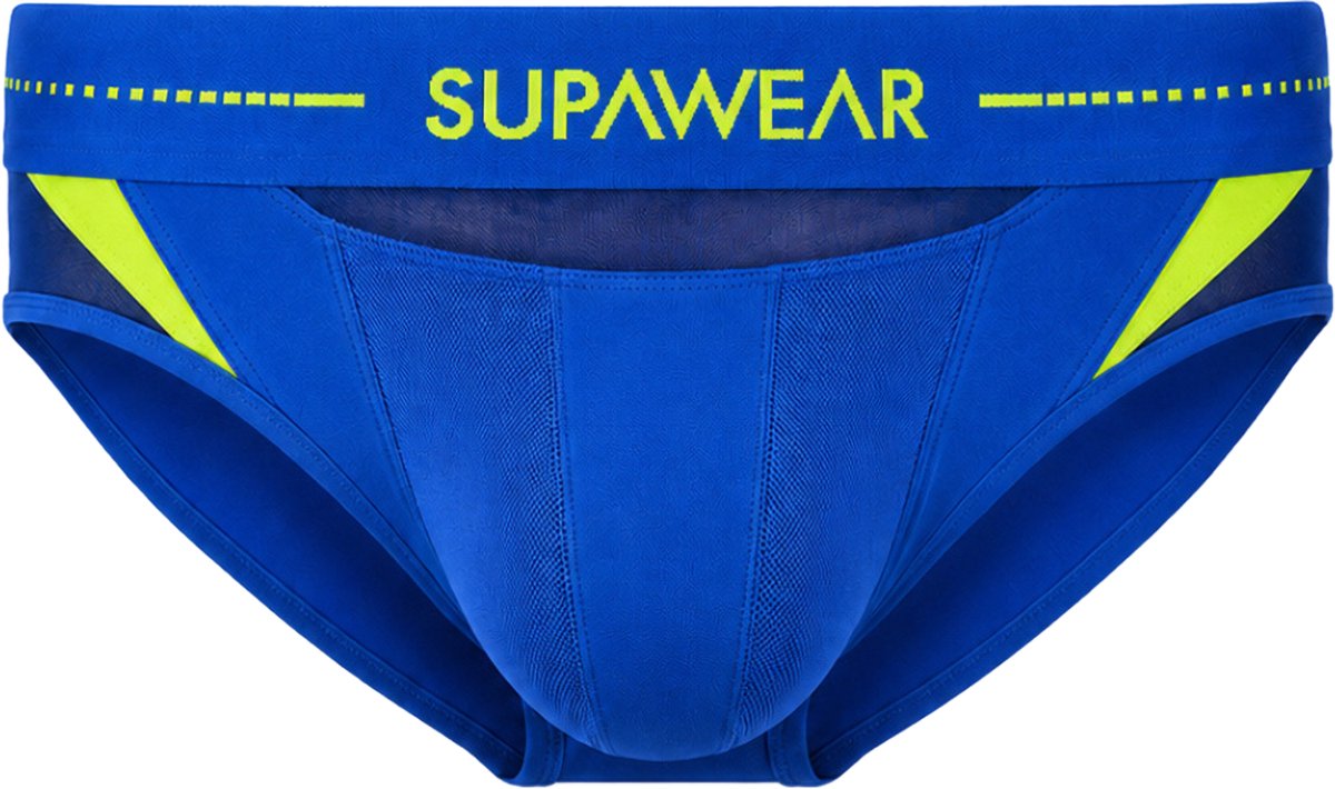 SUPAWEAR SPR Neo Brief Cosmic Blue - MAAT L - Heren Ondergoed - Slip voor Man - Mannen Brief