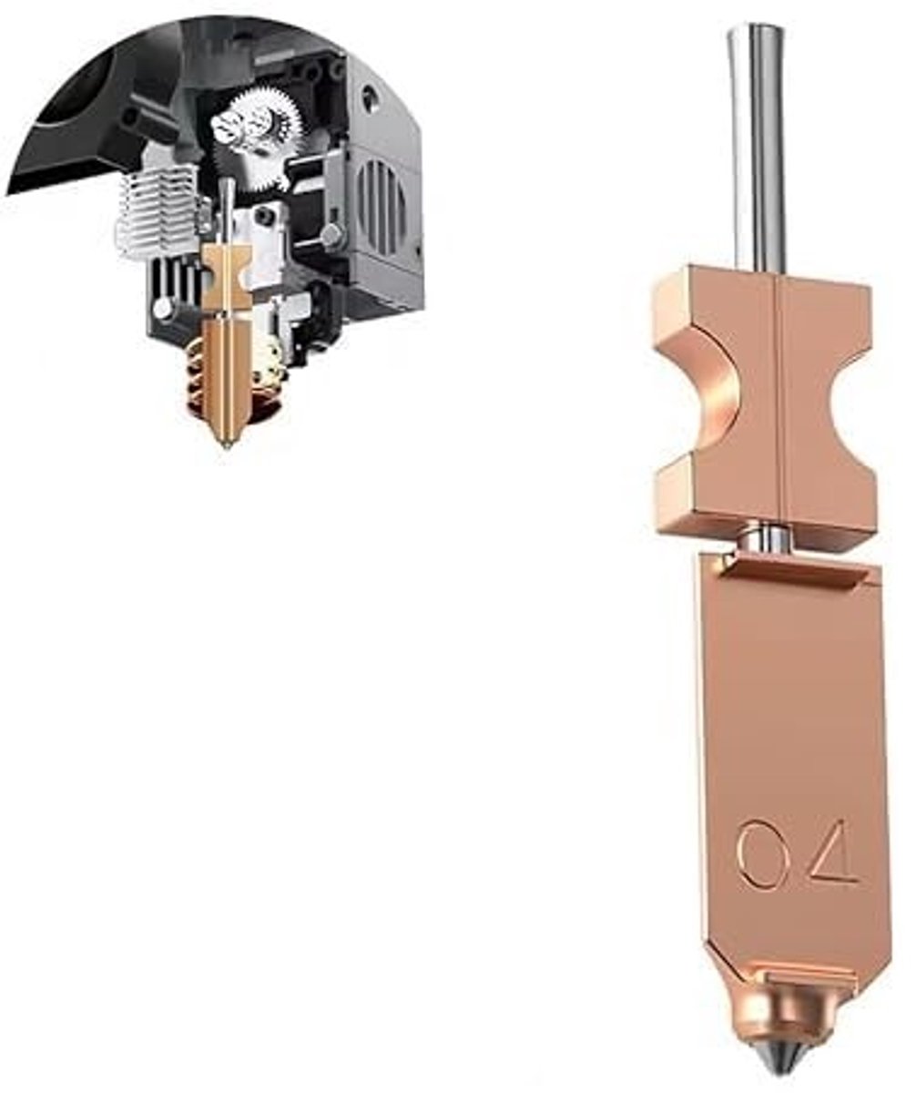 Elzusha - 0.5mm Hotend Nozzle voor 3D Printer - Hoge Temperatuur Weerstand