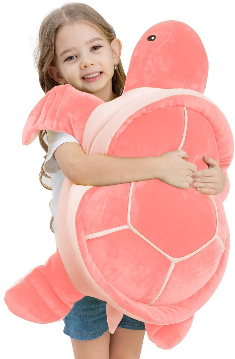 Elzusha - Grote Pluche Schildpad - Zacht en Cuddly - 70 cm