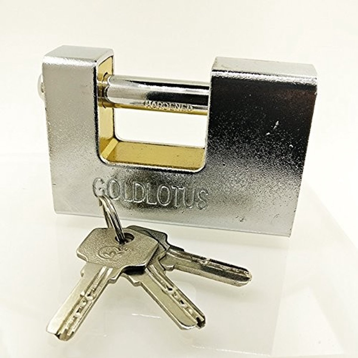 Elzusha - Hangslot van Hardenend Staal 90mm met 3 Sleutels