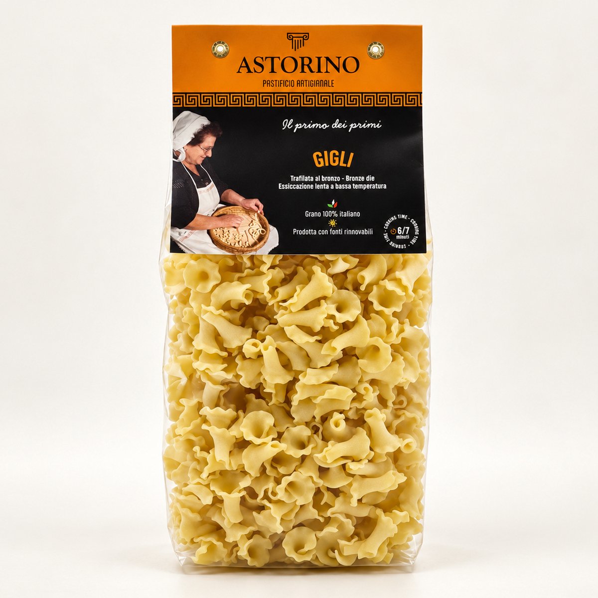 Astorino Pasta- Italiaanse pasta - 100% harde Italiaanse tarwe - Gigli - Pasta in Lelie vorm- 3x500 gram