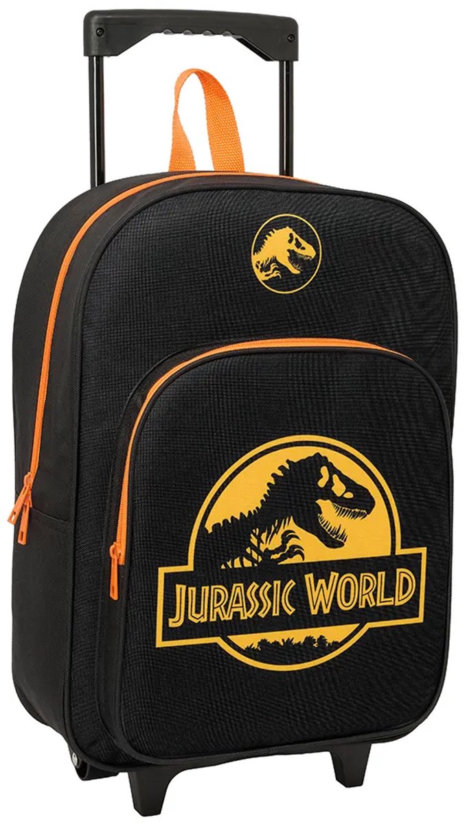 Schoolrugzak met Wielen Jurassic World Zwart 32 x 42 x 14 cm