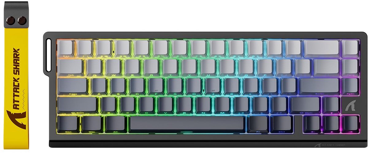 Gaming toetsenbord – Hall Effect – 8000 Hz – 0,01 mm Rapid Trigger – RGB Verlichting – 60% Compact – Moonnight